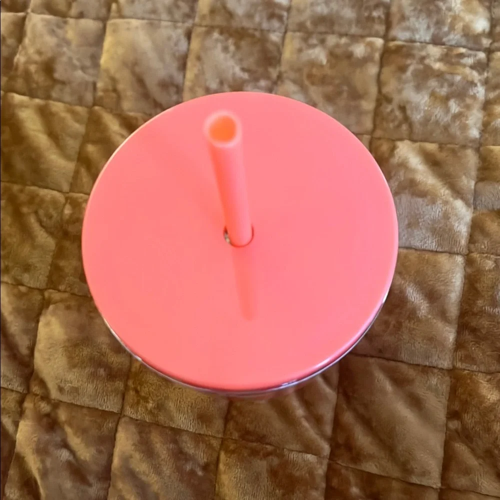 ☀️ 3/$20 Pink Confetti Party Favor Tumbler with Straw